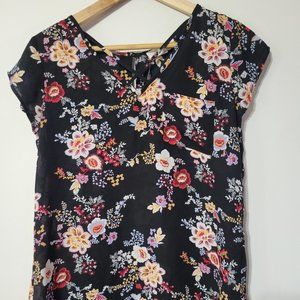 Pink Rose Floral Crepe Shirt